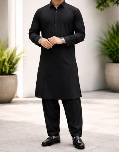 Premium Black Kurta Shalwar