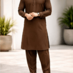 Classic Brown Kurta Shalwar