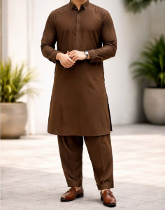 Classic Brown Kurta Shalwar