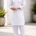 Elegant White Men's Shalwar Kameez