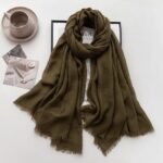 Forest Khaki Hijab Wrap