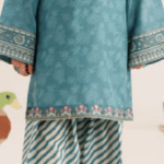 Teal Blossom Printed Fusion Set
