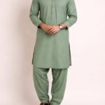 Classic Olive Green Kurta Shalwar