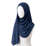 Midnight Navy Chiffon Hijab