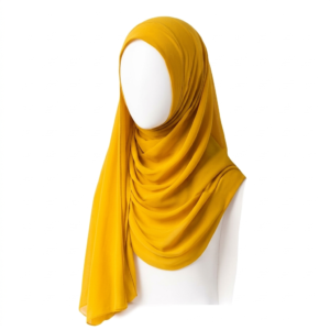 Mustard Gold Chiffon Hijab