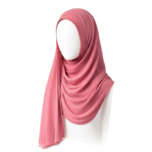 Rose Pink Chiffon Hijab