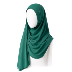 Emerald Green Chiffon Hijab