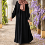 Midnight Oxin Pleated Abaya